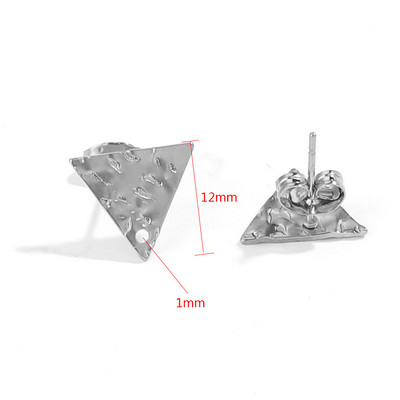 10 τμχ Σκουλαρίκια Σκουλαρίκια Βάση Σκουλαρίκια από ανοξείδωτο ατσάλι Βάση Σκουλαρίκια με μοτίβο σελήνης Σκουλαρίκια DIY Σκουλαρίκια Προμήθειες κατασκευής κοσμημάτων