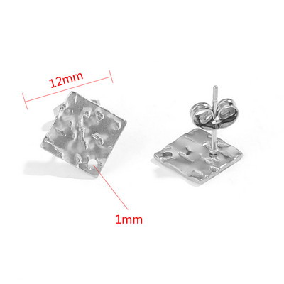 10 τμχ Σκουλαρίκια Σκουλαρίκια Βάση Σκουλαρίκια από ανοξείδωτο ατσάλι Βάση Σκουλαρίκια με μοτίβο σελήνης Σκουλαρίκια DIY Σκουλαρίκια Προμήθειες κατασκευής κοσμημάτων