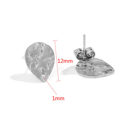 10 τμχ Σκουλαρίκια Σκουλαρίκια Βάση Σκουλαρίκια από ανοξείδωτο ατσάλι Βάση Σκουλαρίκια με μοτίβο σελήνης Σκουλαρίκια DIY Σκουλαρίκια Προμήθειες κατασκευής κοσμημάτων