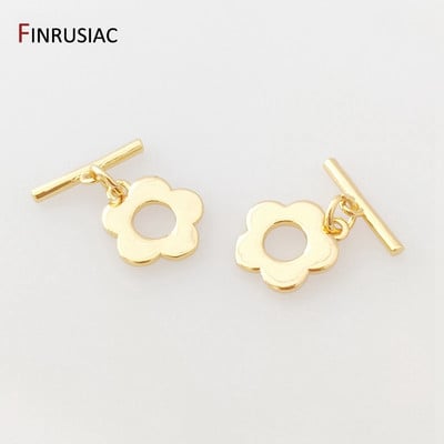 Accesorii pentru fabricarea de bijuterii Placat cu aur de 14K Închizători în formă de inimă Componente de bijuterii pentru realizarea de brățări de colier