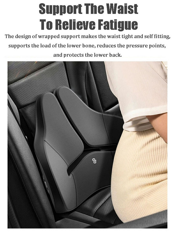 Prozračni naslon za glavu za autosjedalicu Jastuk za autosjedalicu Jastuk za autosjedalicu Univerzalna memorijska pjena za potporu glave u lumbalnom dijelu struka Štitnik za vrat