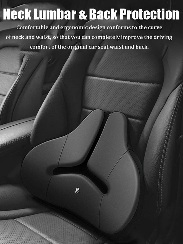 Prozračni naslon za glavu za autosjedalicu Jastuk za autosjedalicu Jastuk za autosjedalicu Univerzalna memorijska pjena za potporu glave u lumbalnom dijelu struka Štitnik za vrat