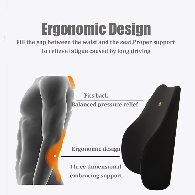 Automobilski jastuk od memorijske pjene Four Seasons Podrška za lumbalni dio leđa Prozračni jastuk za naslon za glavu automobila Oslobodite se stresa Jastuk za autosjedalicu