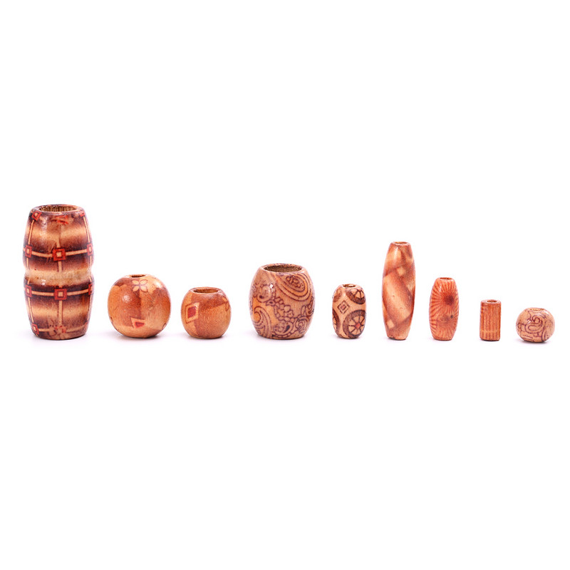 30/50/100 kom/lot Vintage Perle od prirodnog drva s velikim rupama Prikladne za narukvicu Ogrlica Šarm Labave drvene perle za odstojnike za izradu nakita svojim rukama