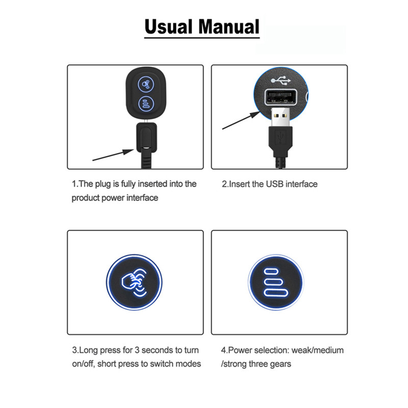 JINSERTA Jastuk za masažu za potporu za vrat Autosjedalica Jastuk za naslon za glavu Simulacija ljudske masaže Automobil za leđa Putovanje Kućni ured