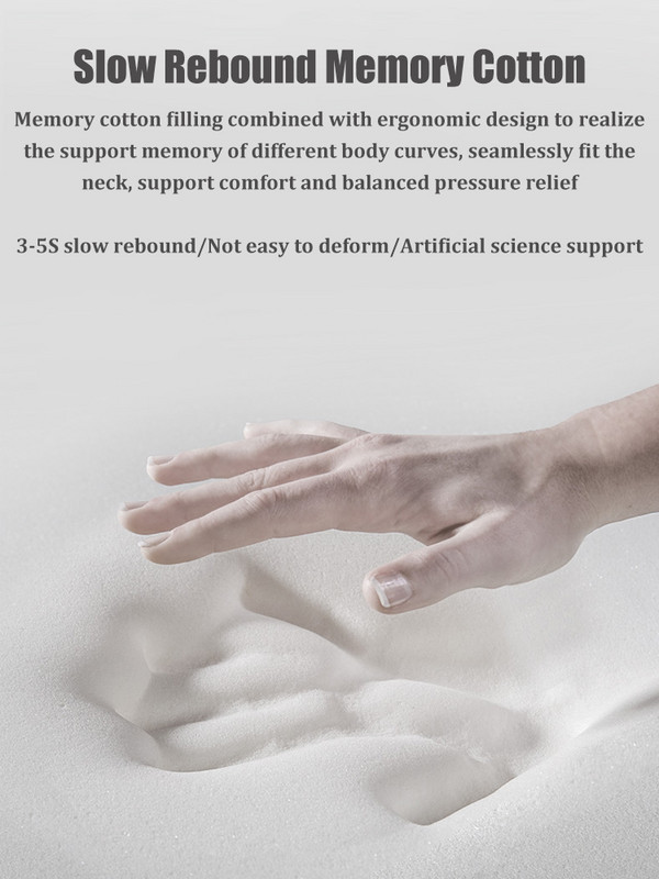 Légáteresztő autós fejtámla nyakpárna autós üléspárna állítható 3D memóriahabos fejtámasz nyaktámasz védő autós készletek