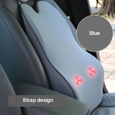 Masaj de spate pentru mașină, pernă de talie, respirabilă din spumă cu memorie, suport pentru cherestea, pentru spate, scaun pentru mașină, birou, ameliorarea durerii