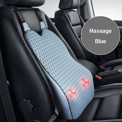 Masaj de spate pentru mașină, pernă de talie, respirabilă din spumă cu memorie, suport pentru cherestea, pentru spate, scaun pentru mașină, birou, ameliorarea durerii