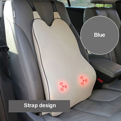 Masaj de spate pentru mașină, pernă de talie, respirabilă din spumă cu memorie, suport pentru cherestea, pentru spate, scaun pentru mașină, birou, ameliorarea durerii