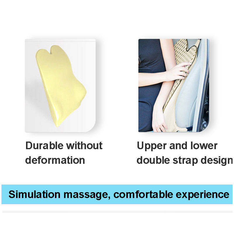Masaj de spate pentru mașină, pernă de talie, respirabilă din spumă cu memorie, suport pentru cherestea, pentru spate, scaun pentru mașină, birou, ameliorarea durerii