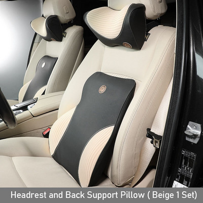 2021 m. automobilio kaklo pagalvė, galvos atrama, juosmens atrama automobilio sėdynės pagalvėlė nugaros pagalvė atminties putplasčiui Ergonomiška kelioninė pagalvė vairuotojo kėdei