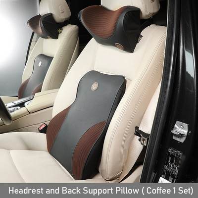 2021 m. automobilio kaklo pagalvė, galvos atrama, juosmens atrama automobilio sėdynės pagalvėlė nugaros pagalvė atminties putplasčiui Ergonomiška kelioninė pagalvė vairuotojo kėdei