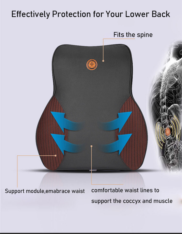 2021 m. automobilio kaklo pagalvė, galvos atrama, juosmens atrama automobilio sėdynės pagalvėlė nugaros pagalvė atminties putplasčiui Ergonomiška kelioninė pagalvė vairuotojo kėdei