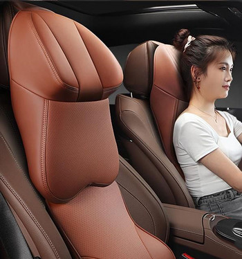 JINSERTA Car Headrest Neck Support Pillow Memory Foam Headrest Aviation Relieve Neck Pain Pillows For Home Car Αξεσουάρ