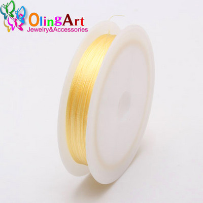 OlingArt 0.3/0.5/0.7/1.0MM vegyes többszínű opciók Nylon szál/drót/kötél fülbevaló karkötő nyaklánc ékszer készítés