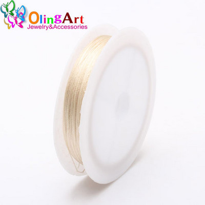 OlingArt 0.3/0.5/0.7/1.0MM vegyes többszínű opciók Nylon szál/drót/kötél fülbevaló karkötő nyaklánc ékszer készítés