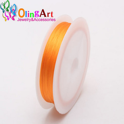 OlingArt 0.3/0.5/0.7/1.0MM vegyes többszínű opciók Nylon szál/drót/kötél fülbevaló karkötő nyaklánc ékszer készítés
