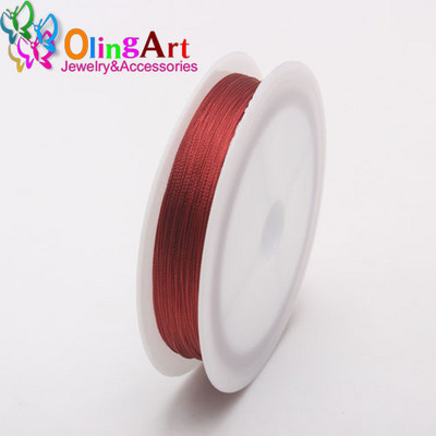 OlingArt 0.3/0.5/0.7/1.0MM vegyes többszínű opciók Nylon szál/drót/kötél fülbevaló karkötő nyaklánc ékszer készítés