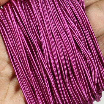 38 цвята 34 ярда/партида (31 метър) 3 мм китайски сутажни шнурове Змийски корем Найлонови въжета с резба Шнурове Направи си сам аксесоари за изработка на бижута