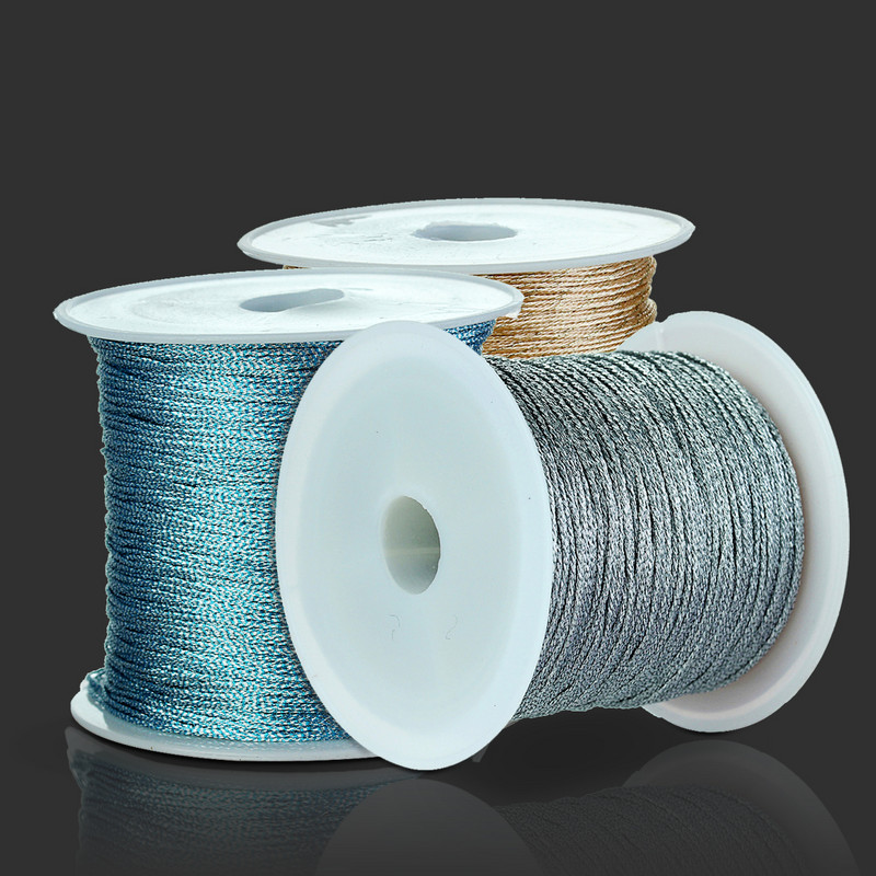 20-100 м/ролка 0,2/0,4/0,6/0,8/1 мм нишки от копринен конец шнур 3/6/9/12/15 стойки направи си сам гривна колие ръчно изработен китайски възел пискюл