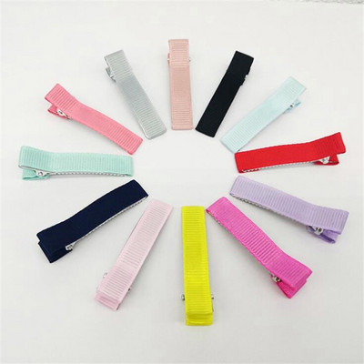 10 buc 10x50mm agrafe de bază pentru confecţionarea de bijuterii, capac de panglică din grosgrain, bricolaj, accesorii pentru păr pentru fetiţe.