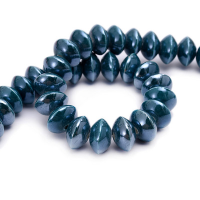 Επίπεδες στρογγυλές κεραμικές χάντρες μικτού χρώματος 12mm Χάντρες πορσελάνης διαχωριστής για κοσμήματα Αξεσουάρ κολιέ βραχιολιών DIY