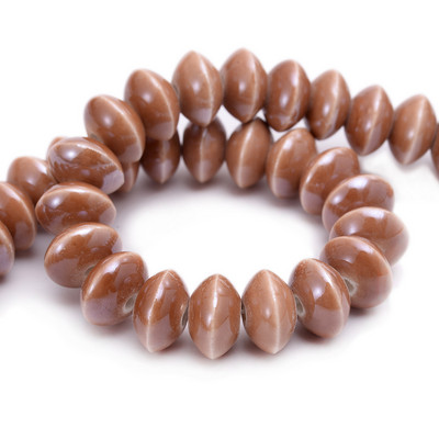 Επίπεδες στρογγυλές κεραμικές χάντρες μικτού χρώματος 12mm Χάντρες πορσελάνης διαχωριστής για κοσμήματα Αξεσουάρ κολιέ βραχιολιών DIY