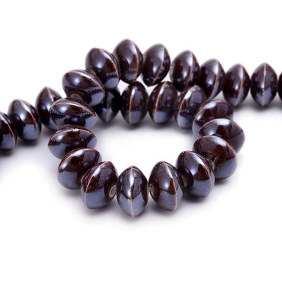 Επίπεδες στρογγυλές κεραμικές χάντρες μικτού χρώματος 12mm Χάντρες πορσελάνης διαχωριστής για κοσμήματα Αξεσουάρ κολιέ βραχιολιών DIY