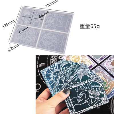 Silikonski kalup za privjesak sa 7 čakri za DIY kalup od smole za kalupe za orgonitnu energetsku smolu Komplet kalupa za smolu