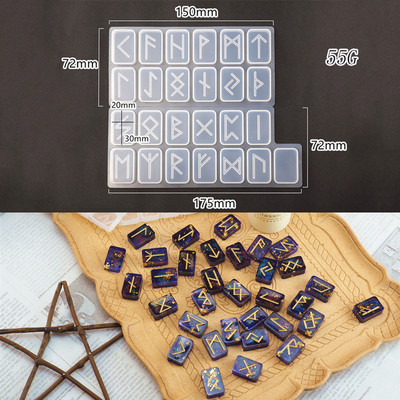 Silikonski kalup za privjesak sa 7 čakri za DIY kalup od smole za kalupe za orgonitnu energetsku smolu Komplet kalupa za smolu