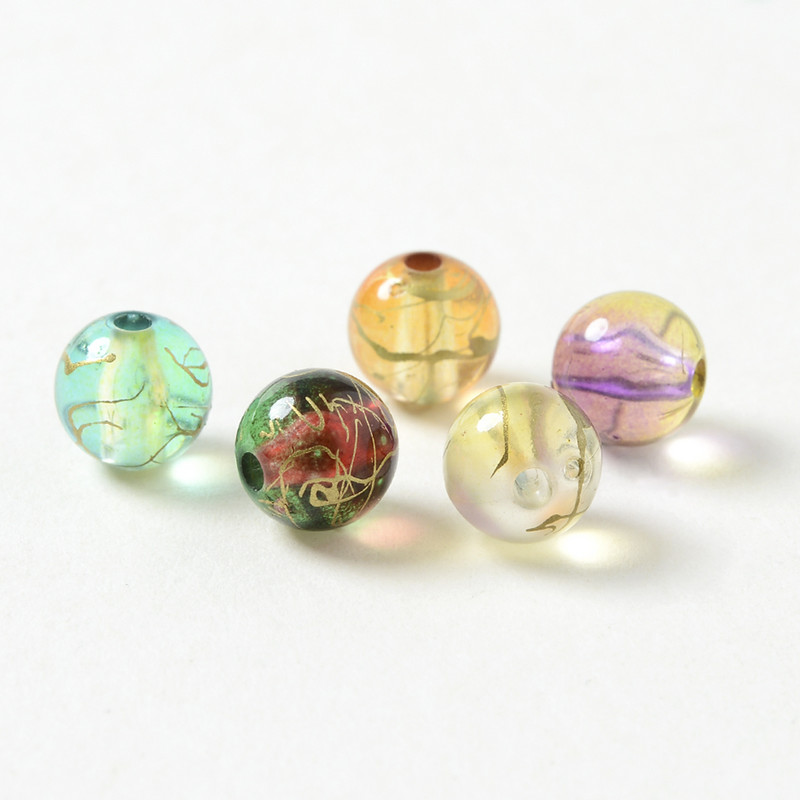 8 12 mm akrilo spalvingos imitacijos akmens karoliukai Blizgučiai rankų darbo laisvi karoliukai papuošalams „Pasidaryk pats“ apyrankės karolių priedai