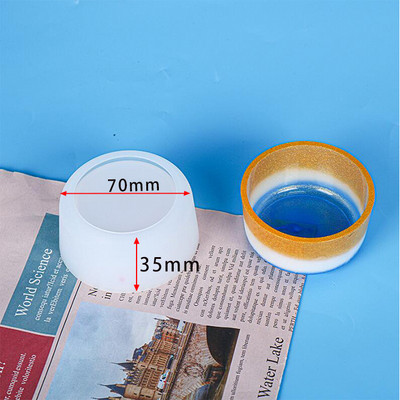 1 buc. Bijuterii în formă de inimă Matrite de turnare epoxidice Vase rotunde Matrite UV din rasina epoxidica Instrumente pentru fabricarea de bijuterii DIY Accesorii