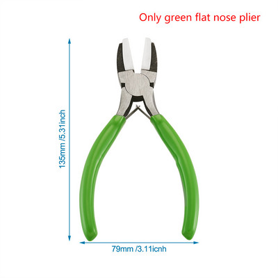 Пластмасови клещи за челюсти Резервна челюст за найлонови клещи за челюсти от въглеродна стомана Бижута Клещи за нос Инструменти Оборудване Меко приплъзване