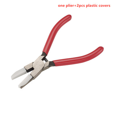 Пластмасови клещи за челюсти Резервна челюст за найлонови клещи за челюсти от въглеродна стомана Бижута Клещи за нос Инструменти Оборудване Меко приплъзване