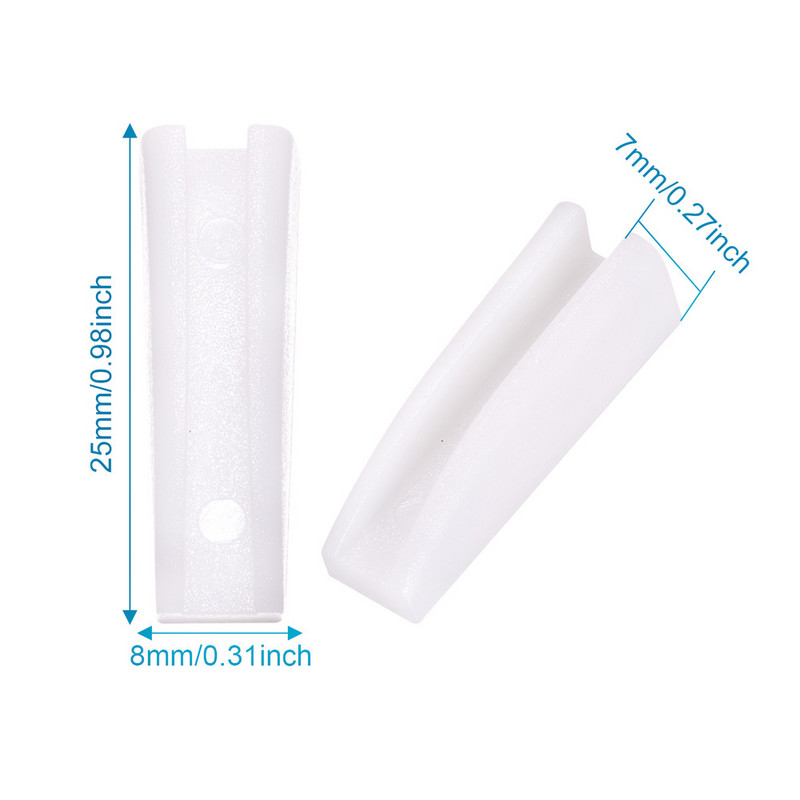 Пластмасови клещи за челюсти Резервна челюст за найлонови клещи за челюсти от въглеродна стомана Бижута Клещи за нос Инструменти Оборудване Меко приплъзване