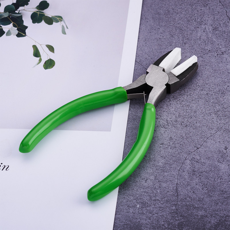 Пластмасови клещи за челюсти Резервна челюст за найлонови клещи за челюсти от въглеродна стомана Бижута Клещи за нос Инструменти Оборудване Меко приплъзване