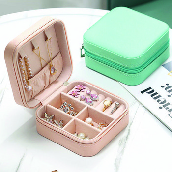 Jewelry Bag Small Ring Earrings Jewelry Box Κουτί αποθήκευσης κοσμημάτων Φορητό Jewelry Box Trave