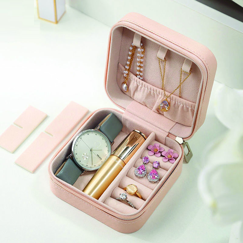 Papuošalų krepšys Mažas žiedas Auskarai Papuošalų dėžutė Papuošalų laikymo dėžutė Nešiojama papuošalų dėžutė Kelionė
