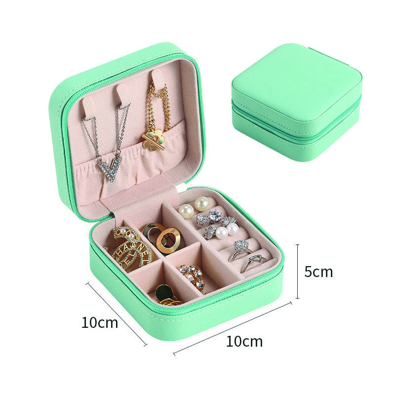 Papuošalų krepšys Mažas žiedas Auskarai Papuošalų dėžutė Papuošalų laikymo dėžutė Nešiojama papuošalų dėžutė Kelionė
