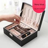 Nešiojama princesės kosmetikos dėžutė maža paprasti auskarai auskarai žiedai papuošalų kolekcijos dėžutė