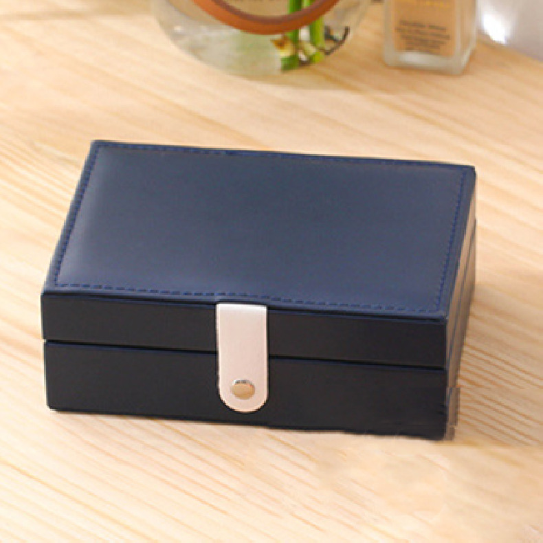 Nešiojama princesės kosmetikos dėžutė maža paprasti auskarai auskarai žiedai papuošalų kolekcijos dėžutė