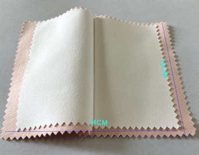 1 bucăți 25X15CM țesătură de piele de căprioară, argint, pânză de lustruire, bijuterii, curățare aur, platină, cu mai multe straturi, pentru îndepărtarea ternurilor
