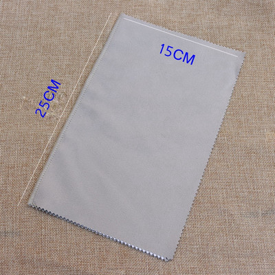 1 bucăți 25X15CM țesătură de piele de căprioară, argint, pânză de lustruire, bijuterii, curățare aur, platină, cu mai multe straturi, pentru îndepărtarea ternurilor