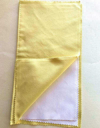 1 bucăți 25X15CM țesătură de piele de căprioară, argint, pânză de lustruire, bijuterii, curățare aur, platină, cu mai multe straturi, pentru îndepărtarea ternurilor