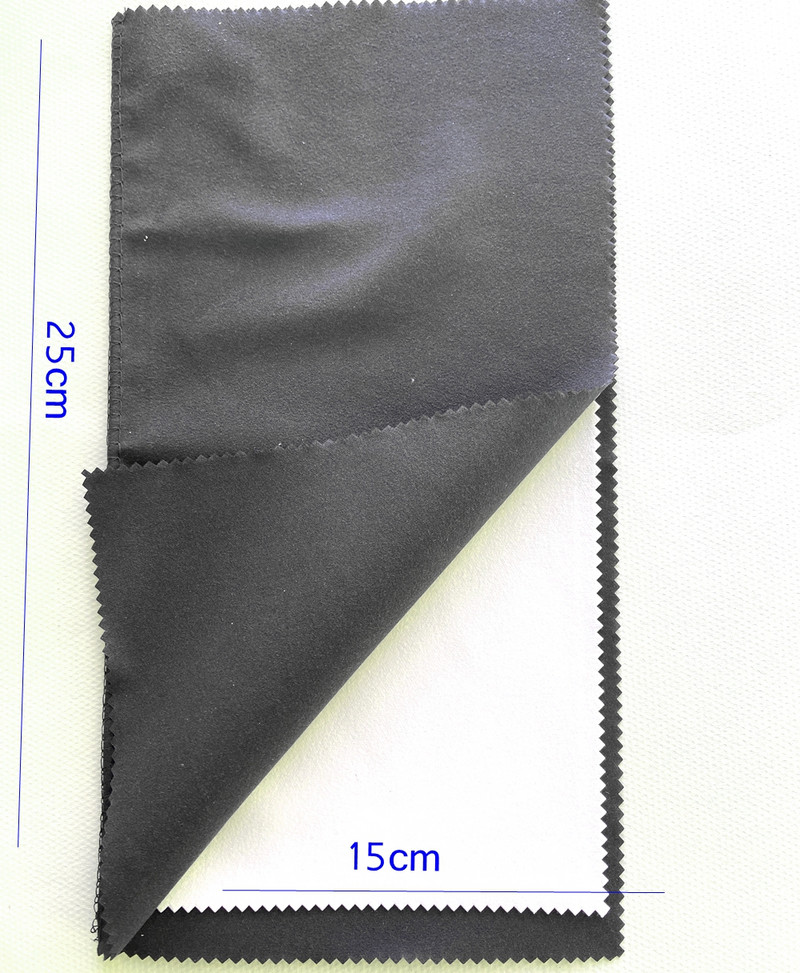 1 bucăți 25X15CM țesătură de piele de căprioară, argint, pânză de lustruire, bijuterii, curățare aur, platină, cu mai multe straturi, pentru îndepărtarea ternurilor