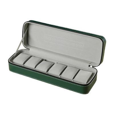 PU odinė laikrodžių dėžutė, praktiški laikrodžiai, vitrinos, papuošalų laikymo dėklas su užraktu / užtrauktuku moterims, vyrams, dovanų reikmenys