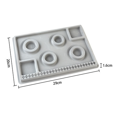 13 stilių Flokuotas karoliukų lenta apyrankėms karolių padėklas karoliukų vėrimo priedai Matavimo įrankiai Amatai papuošalams gaminti „pasidaryk pats“