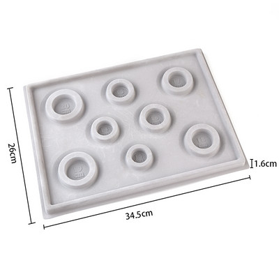 13 stilių Flokuotas karoliukų lenta apyrankėms karolių padėklas karoliukų vėrimo priedai Matavimo įrankiai Amatai papuošalams gaminti „pasidaryk pats“