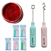 Epoksiidvaigusegisti käsitöö trummel Vahetatav elektriline trummelsegisti käeshoitav akuga töötav epoksüsegamispulk