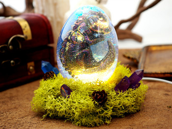 DIY Crystal Silicone Egg Ball Dragon Mold Egg Shaped Light Night Light Set Διακόσμηση σπιτιού Καθρέφτης Εποξειδική φόρμα σιλικόνης για ρητίνη